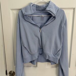 All in Motion Women's Soft Blue Quarter-Zip Sweatshirt